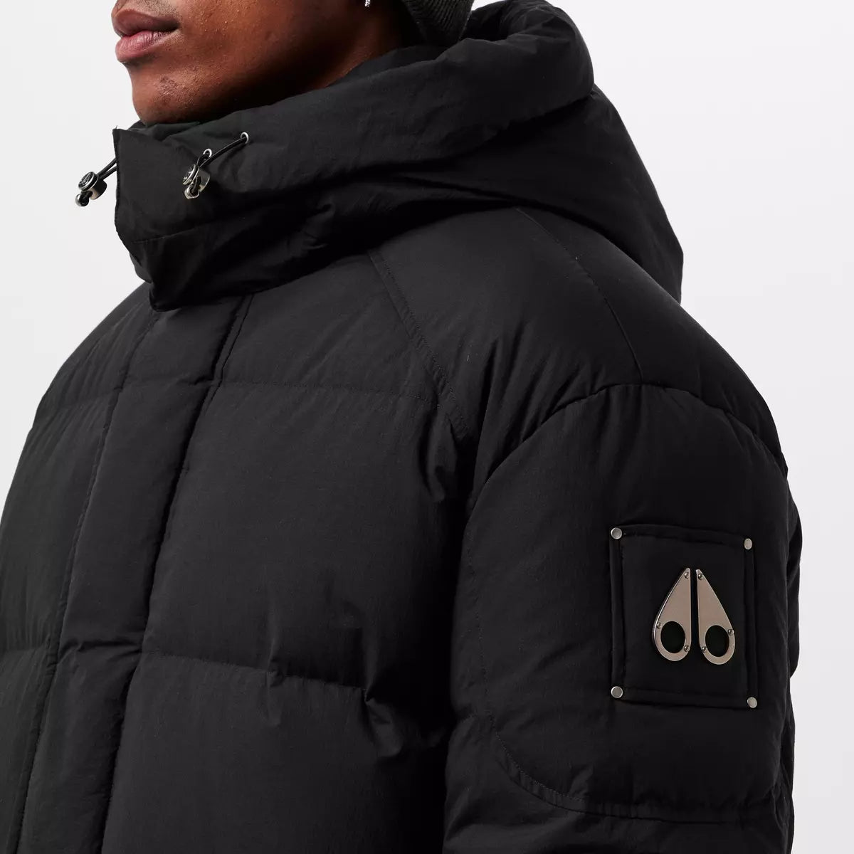 MOOSE KNUCKLES EVEREST LONG HOODED PUFFA JACKET COAT BLACK XL RRP £895 BNWT
