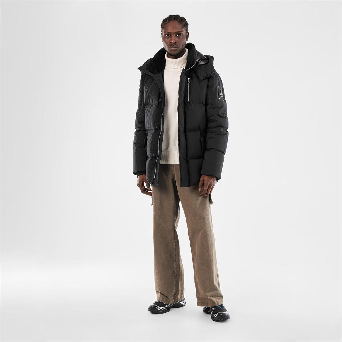 MOOSE KNUCKLES EVEREST 3Q HOODED PUFFA JACKET COAT BLACK 2XL RRP £795 BNWT