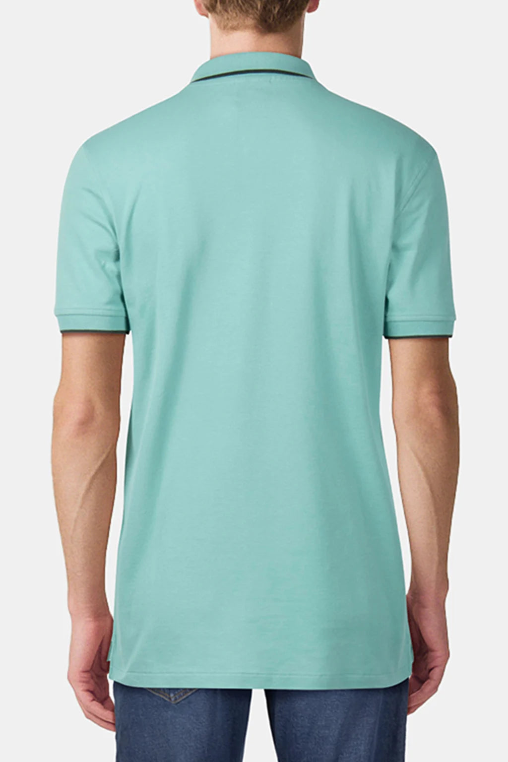 PAUL SMITH PS TIPPED PIQUE COTTON POLO SHIRT PASTEL BLUE XL RRP £90 BNWT