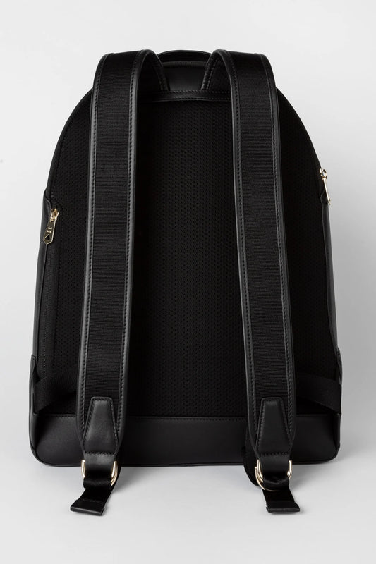 PAUL SMITH MAINLINE CALF LEATHER SIGNATURE STRIPE BACKPACK BLACK RRP £650 BNWT
