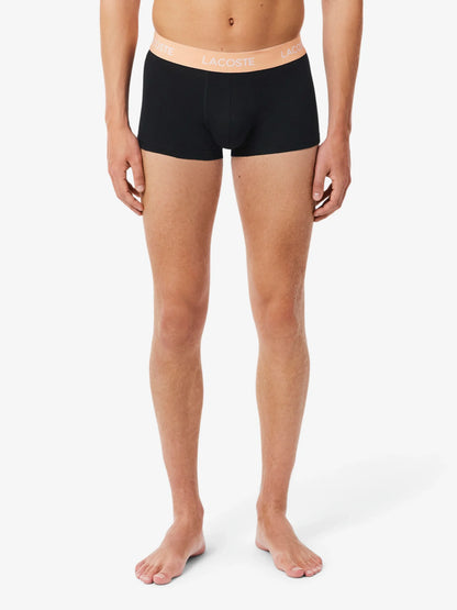 LACOSTE 5 PACK TRUNKS PANTS UNDERWEAR BLACK 2XL RRP £55 BNWT