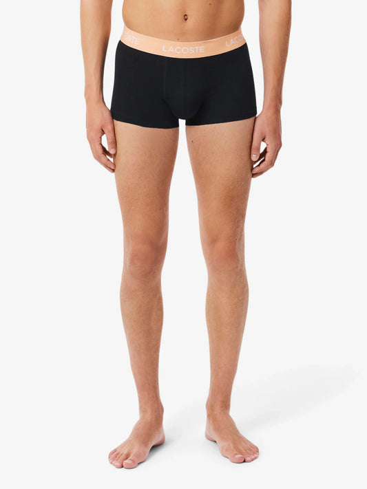 LACOSTE 5 PACK TRUNKS PANTS UNDERWEAR BLACK 2XL RRP £55 BNWT