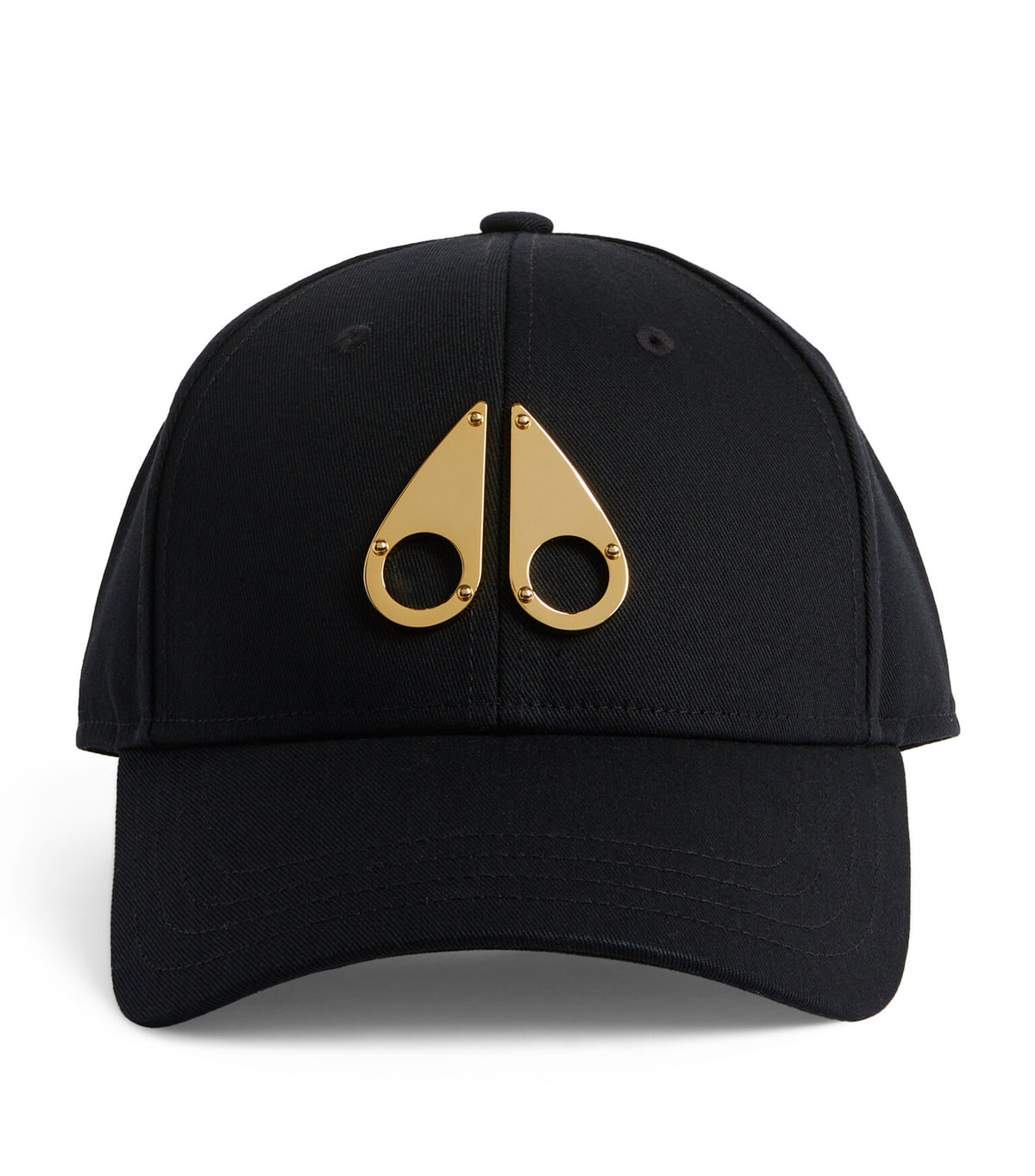 MOOSE KNUCKLES GOLD SERIES ICON 6 PANEL BASEBALL CAP BLACK RRP £150 BNWT