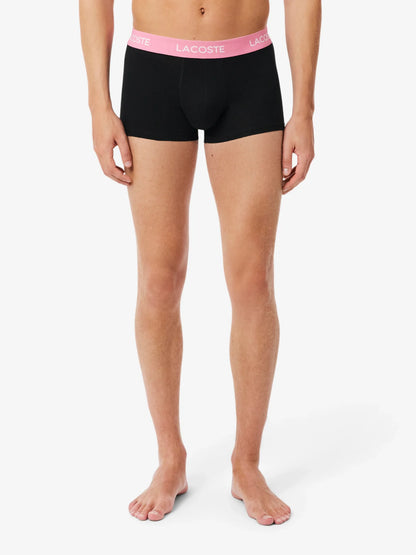 LACOSTE 5 PACK TRUNKS PANTS UNDERWEAR BLACK 2XL RRP £55 BNWT