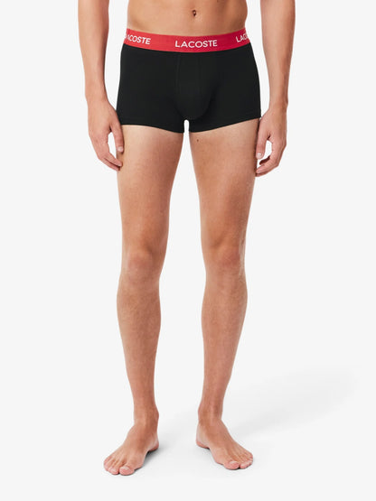 LACOSTE 5 PACK TRUNKS PANTS UNDERWEAR BLACK 2XL RRP £55 BNWT
