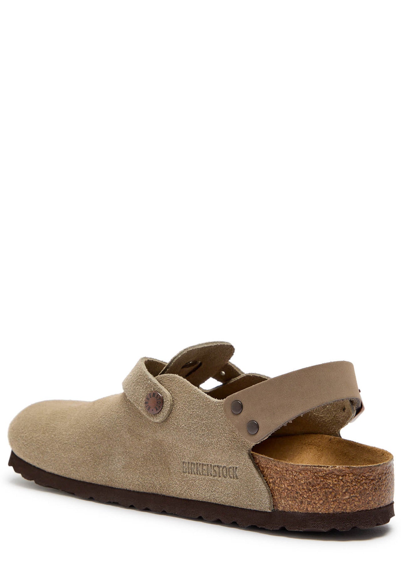 BIRKENSTOCK TOKIO 2 SUEDE LEATHER CLOGS TAUPE UK 9.5 RRP £150 BNIB
