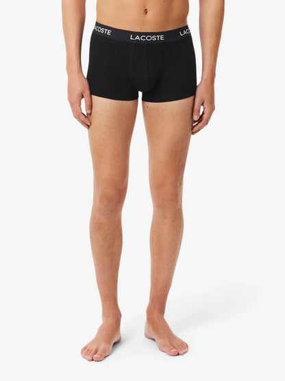 LACOSTE 5 PACK TRUNKS PANTS UNDERWEAR BLACK 2XL RRP £55 BNWT