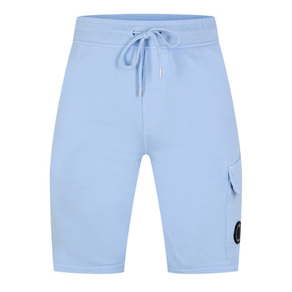 C.P. COMPANY MICRO LENS COTTON FLEECE SWEATSHORTS CERULEAN BLUE 2XL RRP £205 BNWT