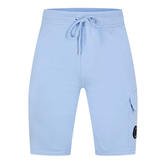 C.P. COMPANY MICRO LENS COTTON FLEECE SWEATSHORTS CERULEAN BLUE 2XL RRP £205 BNWT
