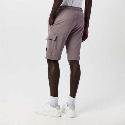 C.P. COMPANY MICRO LENS COTTON FLEECE SWEATSHORTS PURPLE DOVE 2XL RRP £205 BNWT