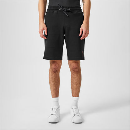 PAUL SMITH PS ZEBRA SHADOW LOGO COTTON FLEECE SWEATSHORTS BLACK XL RRP £100