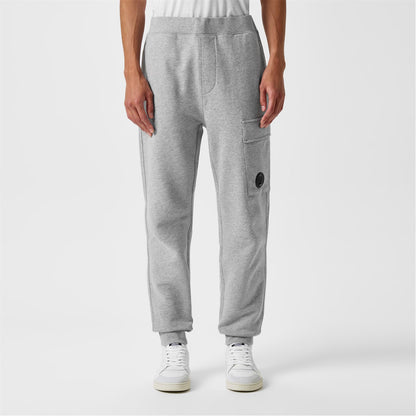 C.P. COMPANY LENS COTTON FLEECE JOGGERS TRACK PANTS GREY MARL 2XL RRP £210 BNWT