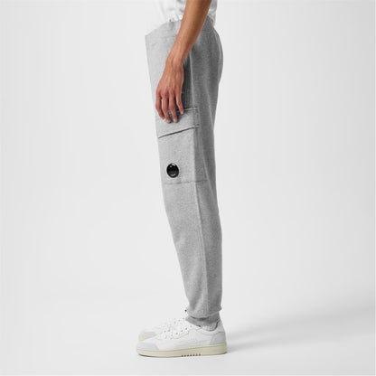 C.P. COMPANY LENS COTTON FLEECE JOGGERS TRACK PANTS GREY MARL 2XL RRP £210 BNWT