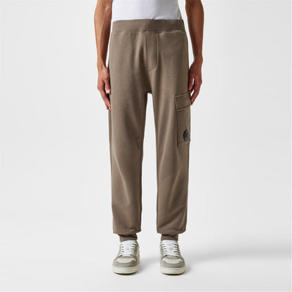 C.P. COMPANY LENS COTTON FLEECE JOGGERS TRACK PANTS WALNUT BROWN 2XL RRP £210 BNWT