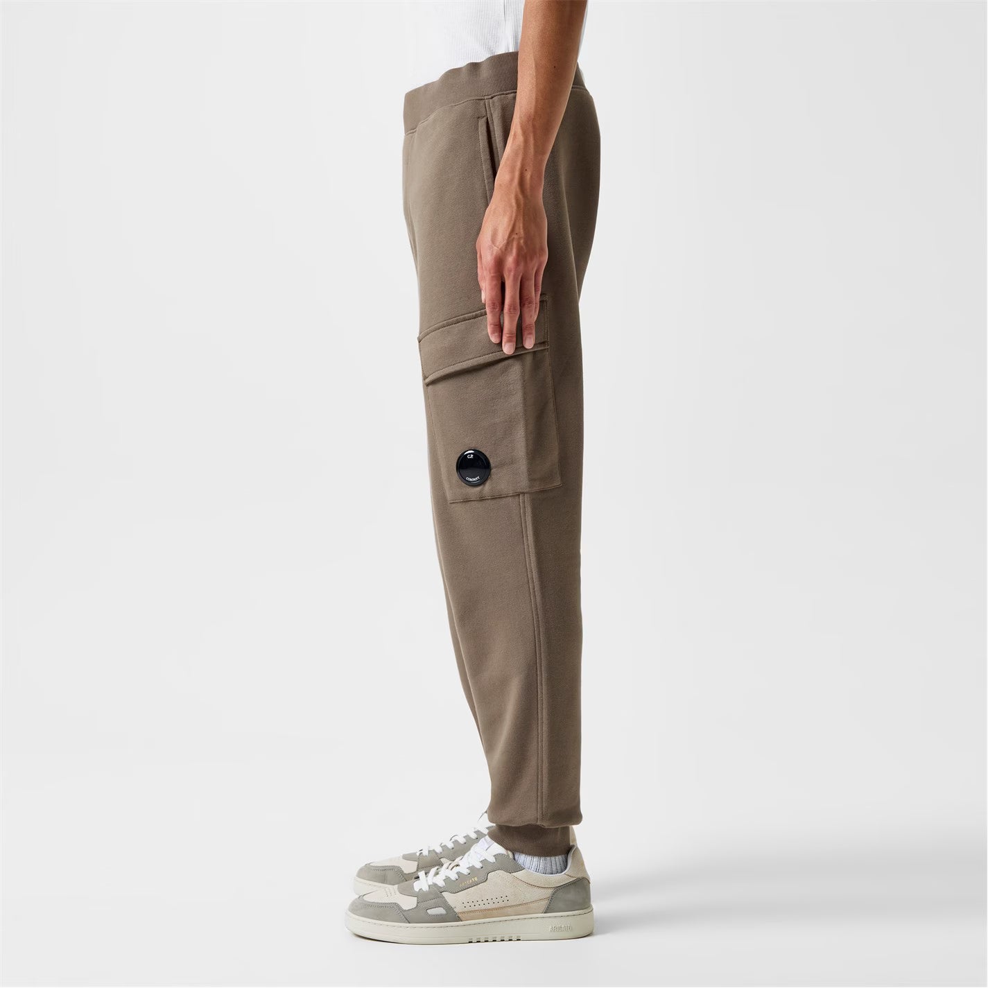 CP COMPANY LENS COTTON FLEECE JOGGERS TRACK PANTS WALNUT BROWN 2XL RRP £210 BNWT