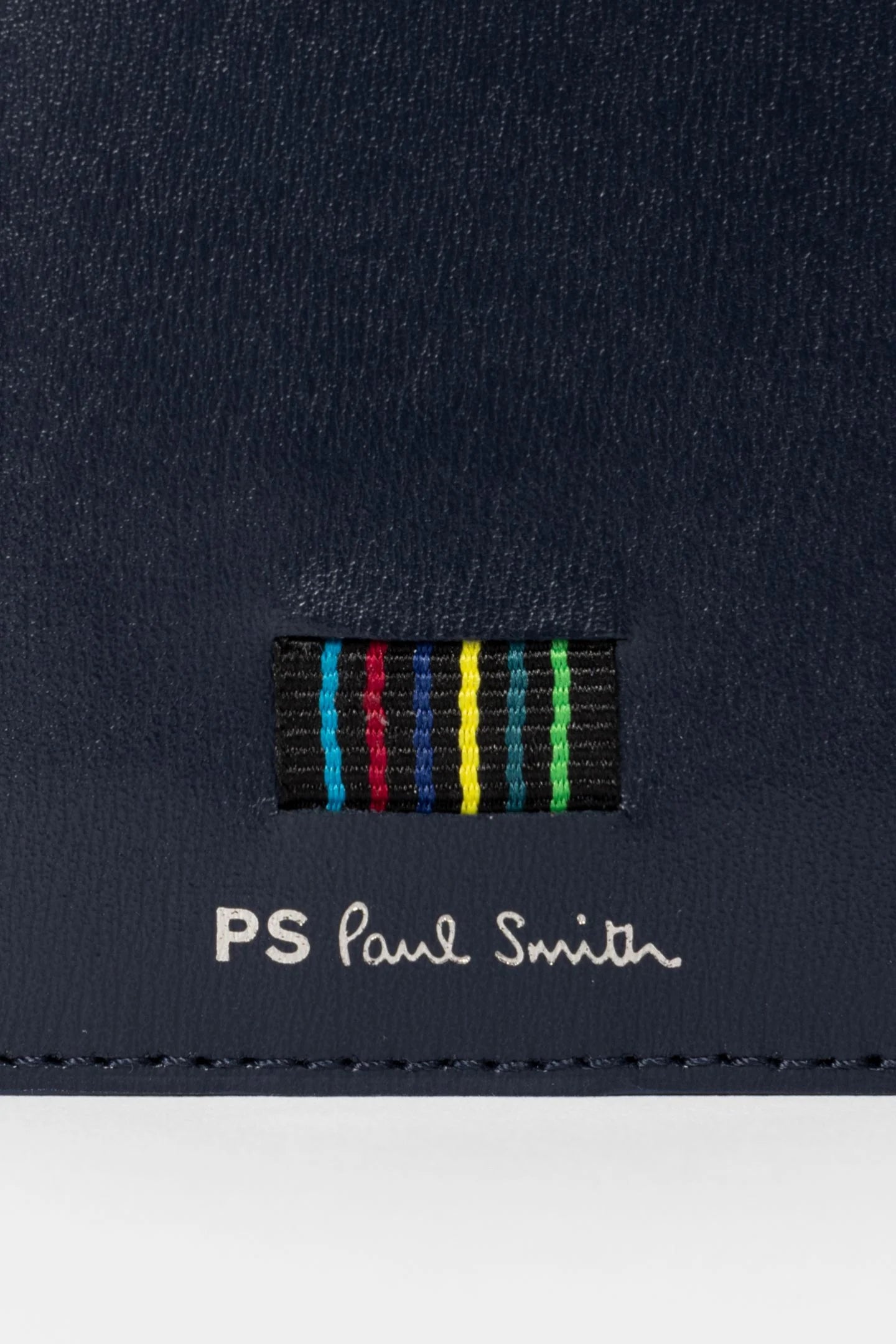 PAUL SMITH PS LEATHER CARD HOLDER WALLET NAVY BLUE RRP £85 BNWT & BOX