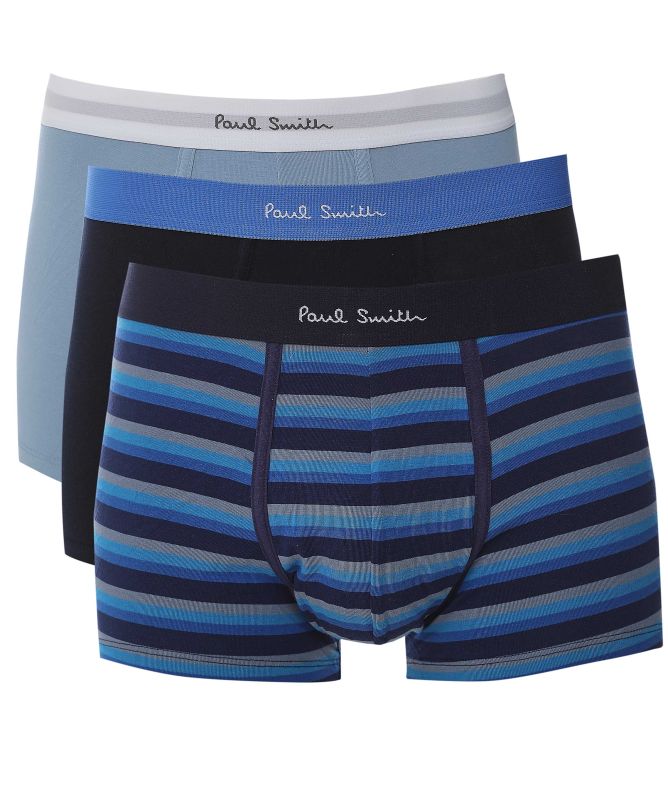 PAUL SMITH PS 3 PACK TRUNKS PANTS UNDERWEAR BLUE 2XL RRP £44 BNWT