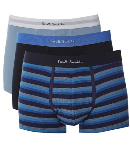 PAUL SMITH PS 3 PACK TRUNKS PANTS UNDERWEAR BLUE 2XL RRP £44 BNWT
