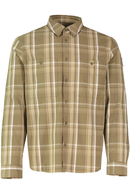 BELSTAFF FLEET CHECKED LONG SLEEVE SHIRT FATIGUE GREEN RRP £170 BNWT