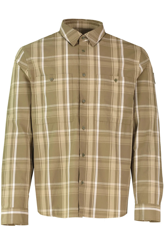 BELSTAFF FLEET CHECKED LONG SLEEVE SHIRT FATIGUE GREEN RRP £170 BNWT