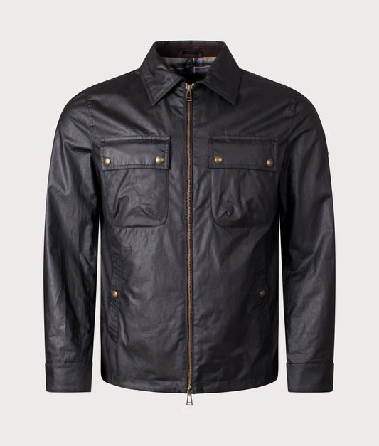 BELSTAFF TOUR WAXED COTTON OVERSHIRT JACKET BLACK 3XL RRP £325 BNWT
