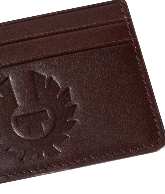 BELSTAFF WHEATLE ITALIAN LEATHER CARD HOLDER WALLET ANTIQUE BROWN RRP £75 NEW IN BOX