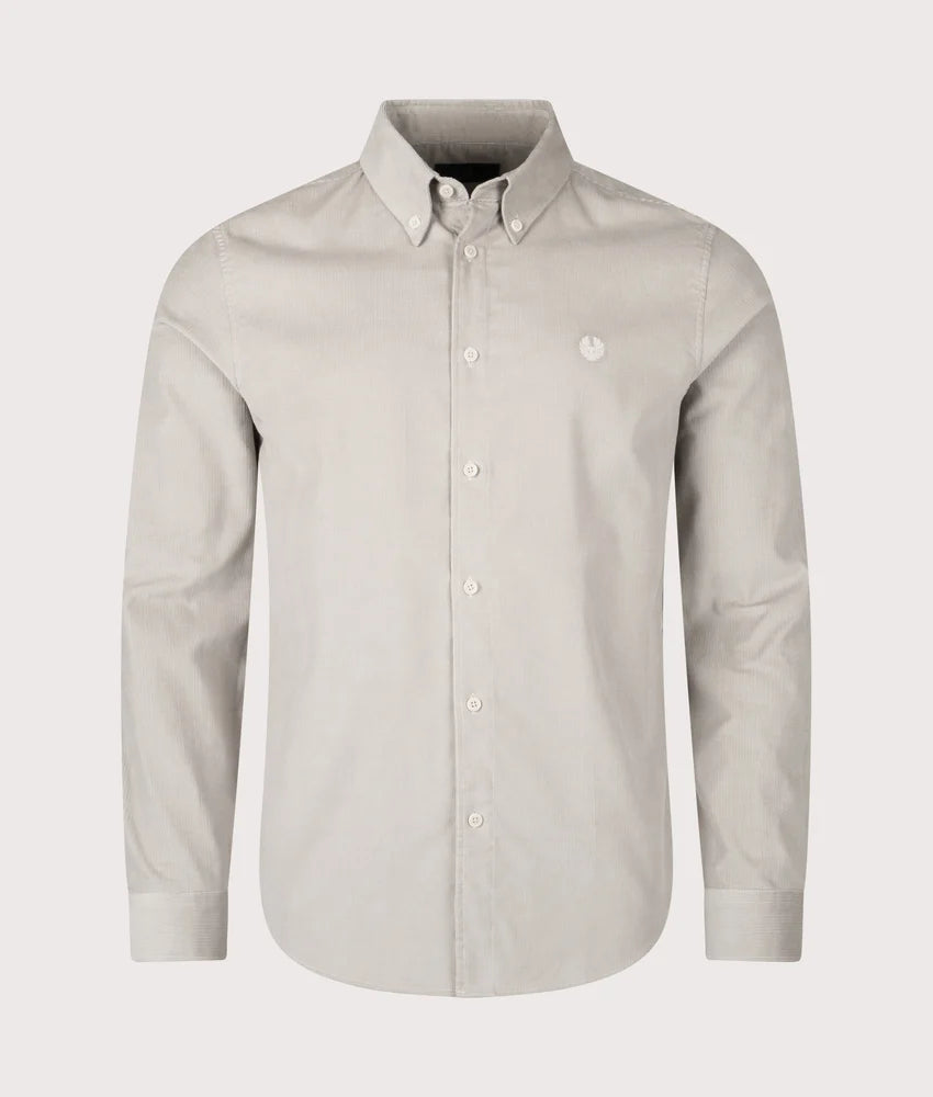 BELSTAFF STREET LONG SLEEVE COTTON SHIRT CEMENT GREY XL RRP £130 BNWT