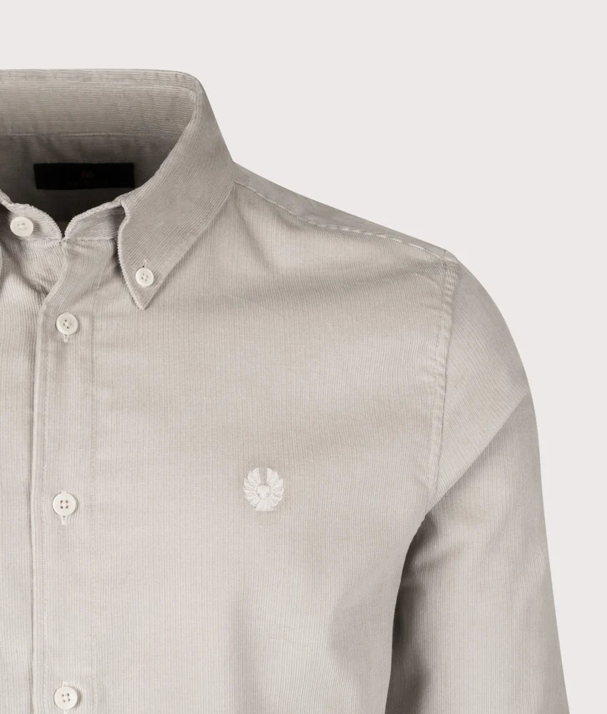BELSTAFF STREET LONG SLEEVE COTTON SHIRT CEMENT GREY XL RRP £130 BNWT