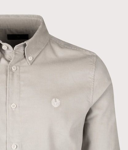 BELSTAFF STREET LONG SLEEVE COTTON SHIRT CEMENT GREY XL RRP £130 BNWT