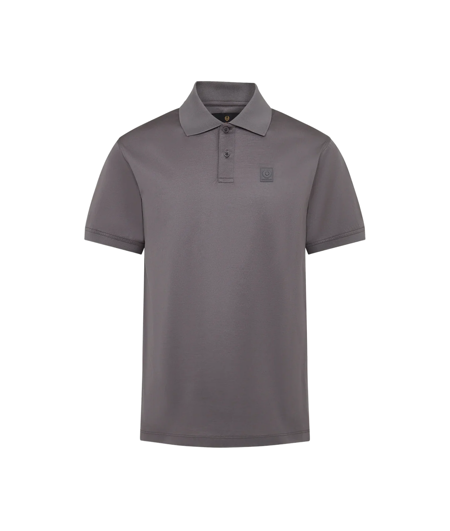 BELSTAFF STEEL MERCERISED COTTON PATCH POLO SHIRT TORNADO GREY RRP £110 BNWT