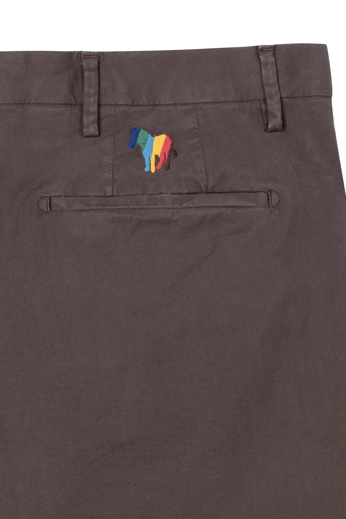 PAUL SMITH ZEBRA BADGE SLIM FIT CHINO TROUSERS DARK TAUPE 38 LONG RRP £150 BNWT