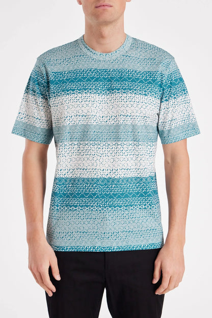 PAUL SMITH PS SUN STITCH ORGANIC COTTON T-SHIRT BLUE 2XL RRP £99 BNWT