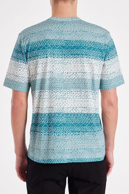 PAUL SMITH PS SUN STITCH ORGANIC COTTON T-SHIRT BLUE 2XL RRP £99 BNWT
