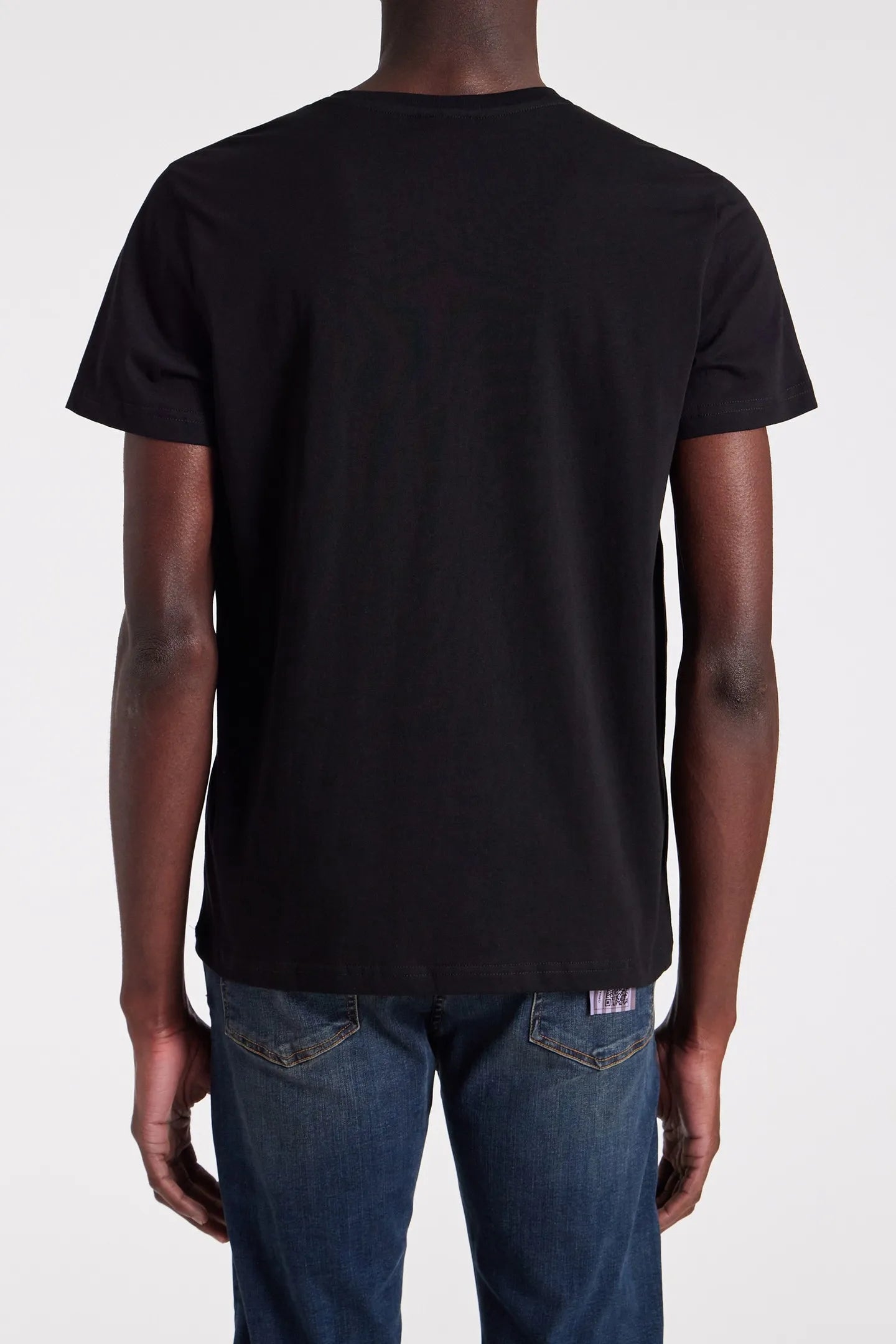PAUL SMITH PS ORGANIC COTTON ZEBRA LOGO V-NECK T-SHIRT BLACK L RRP £70 BNWT