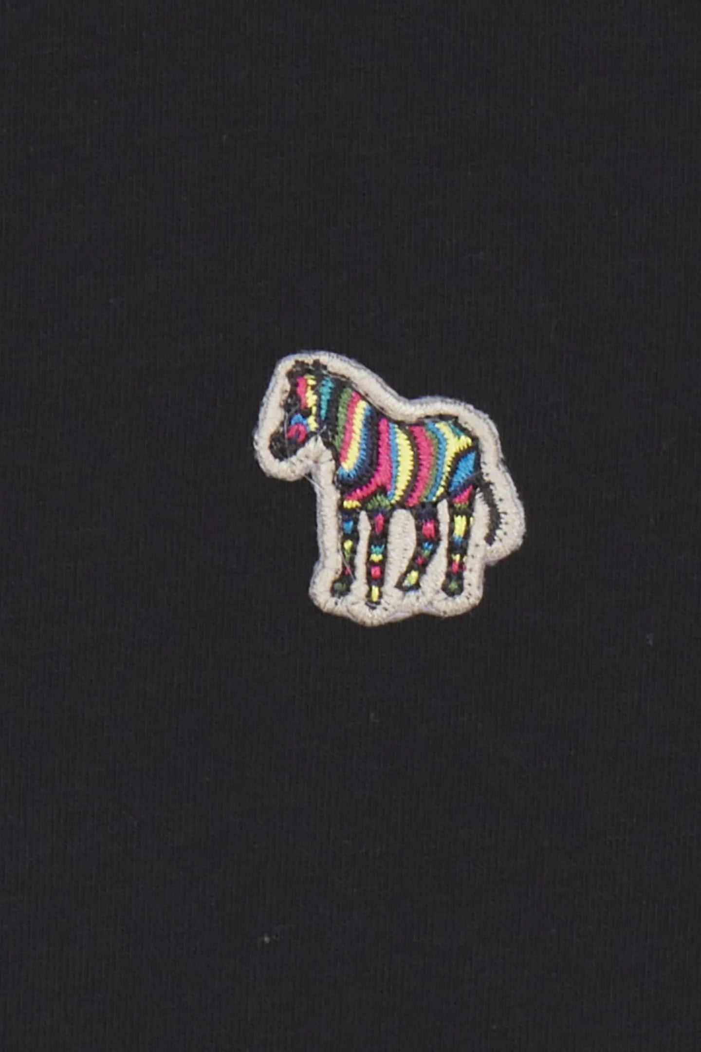 PAUL SMITH PS ORGANIC COTTON ZEBRA LOGO V-NECK T-SHIRT BLACK L RRP £70 BNWT