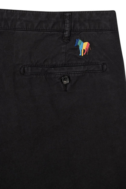 PAUL SMITH PS TAILORED ZEBRA LOGO CHINO SHORTS BLACK RRP £150 BNWT