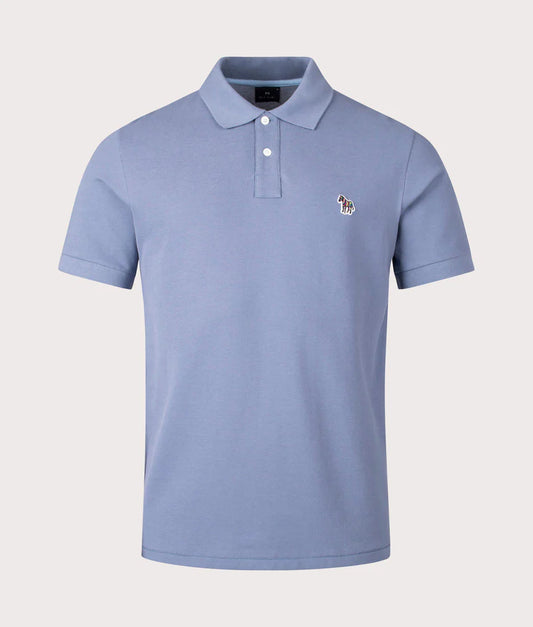PAUL SMITH PS ZEBRA PIQUE COTTON POLO SHIRT GREYISH BLUE (43G) 2XL RRP £90 BNWT