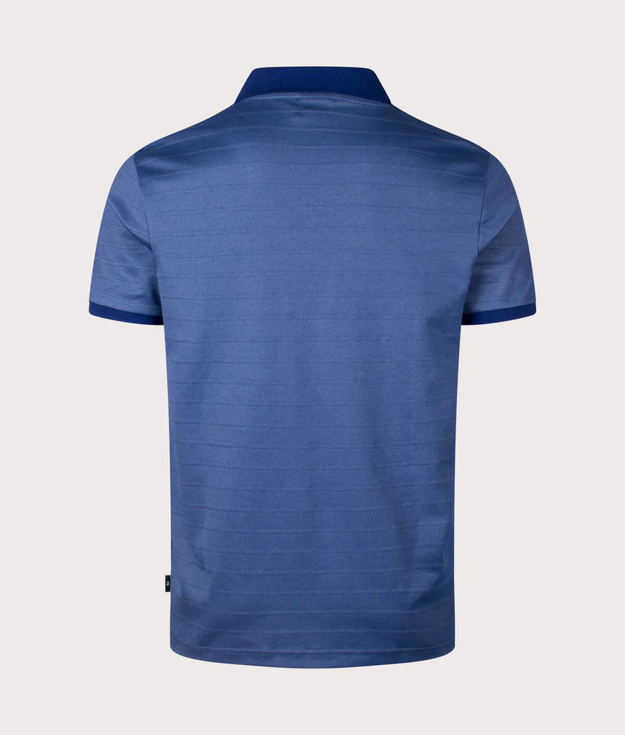 PAUL SMITH PS TEXTURED COTTON POLO SHIRT COBALT BLUE MEDIUM RRP £125 BNWT