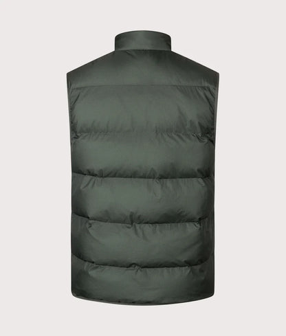 FRED PERRY INSULATED PUFFA GILET COURT GREEN MEDIUM RRP £140 BNWT