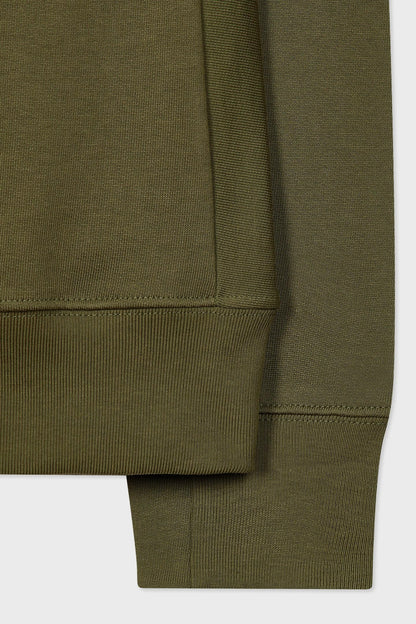 PAUL SMITH PS ZEBRA LOGO CREW NECK SWEATSHIRT OLIVE GREEN (36D) 2XL RRP £125 NEW