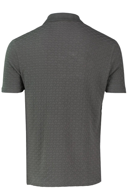 PAUL SMITH PS HALF ZIP TEXTURED ORGANIC COTTON POLO SHIRT GREY XL RRP £115 BNWT