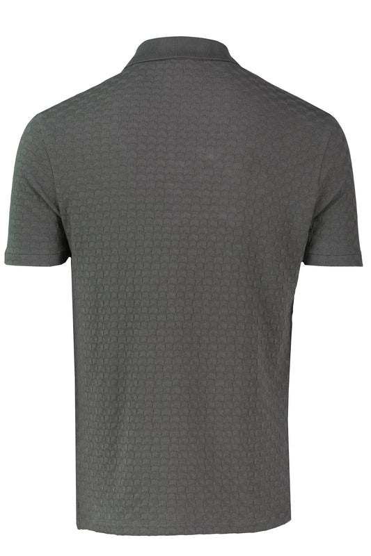 PAUL SMITH PS HALF ZIP TEXTURED ORGANIC COTTON POLO SHIRT GREY XL RRP £115 BNWT