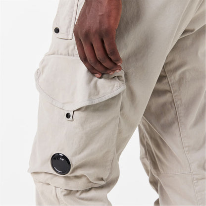 C.P. COMPANY 058A UTILITY STRETCH LENS CARGO PANTS DRIZZLE GREY 54 2XL RRP £270
