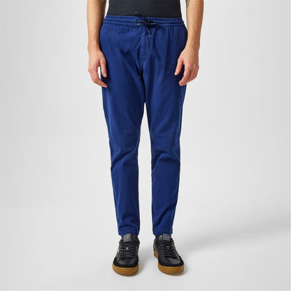PAUL SMITH PS EMBROIDERED LOGO DRAWSTRING CHINO TROUSERS BLUE 38REG RRP £165 NEW