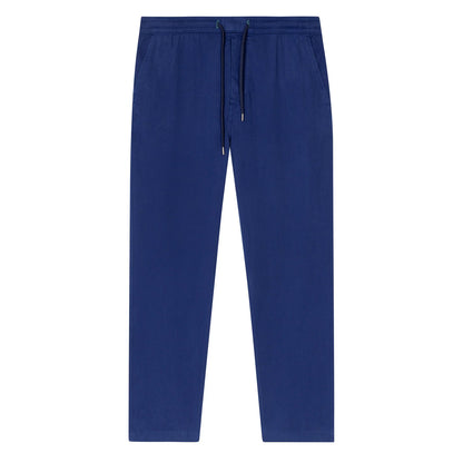 PAUL SMITH PS EMBROIDERED LOGO DRAWSTRING CHINO TROUSERS BLUE 38REG RRP £165 NEW