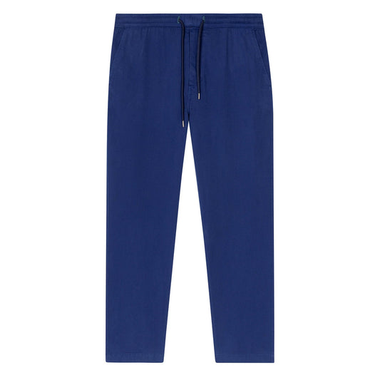 PAUL SMITH PS EMBROIDERED LOGO DRAWSTRING CHINO TROUSERS BLUE 38REG RRP £165 NEW