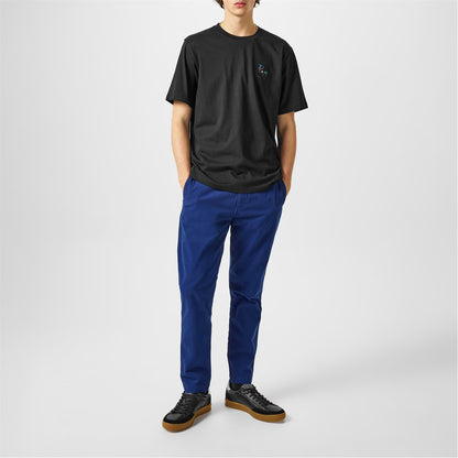 PAUL SMITH PS EMBROIDERED LOGO DRAWSTRING CHINO TROUSERS BLUE 38REG RRP £165 NEW