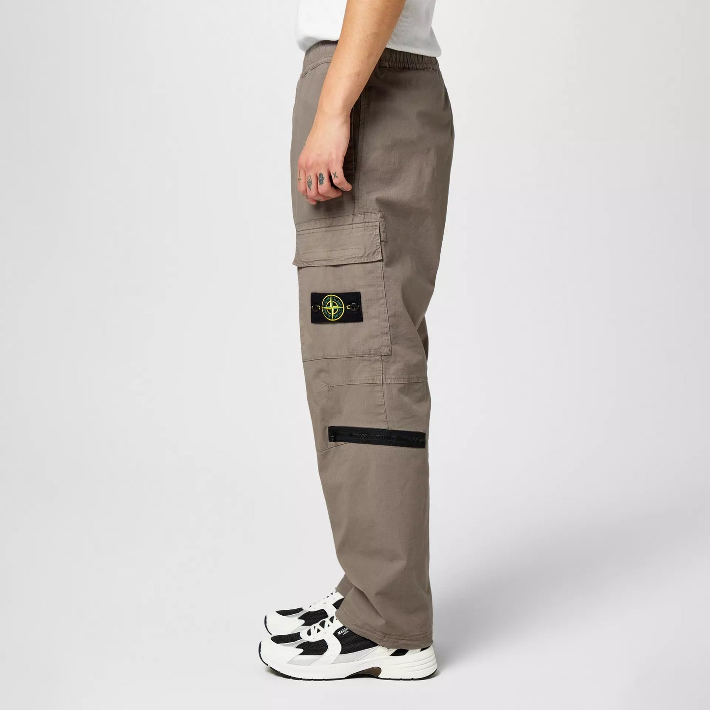 STONE ISLAND RIPSTOP CARGO TROUSERS TORTORA BEIGE 4XL RRP £400 BNWT