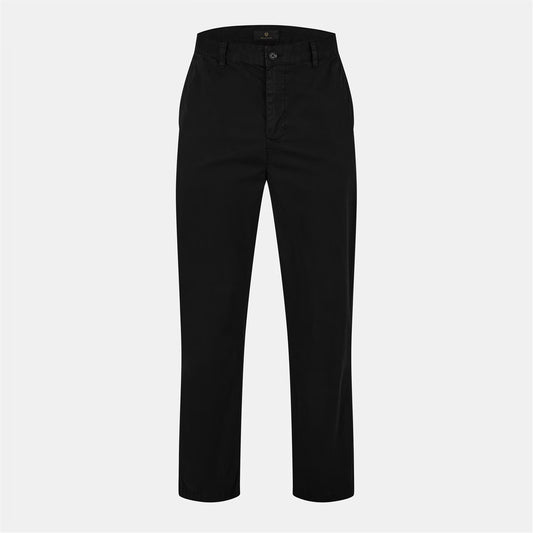 BELSTAFF RALLY COTTON CHINO TROUSERS BLACK RRP £150 BNWT