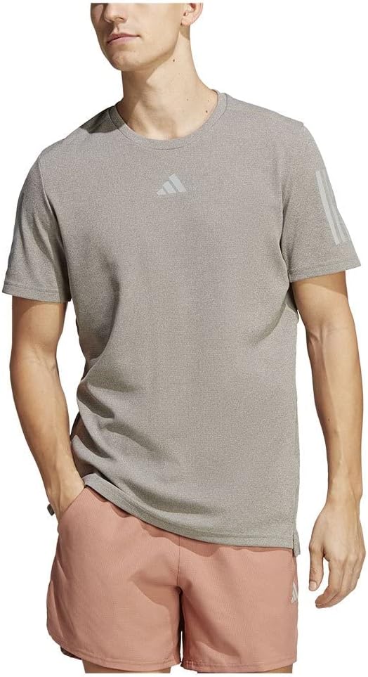 ADIDAS OWN THE RUN T-SHIRT HEATHER GREY 2XL RRP £45 BNWT